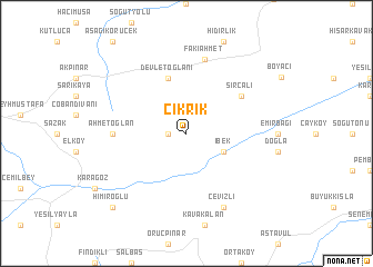 map of Çıkrık