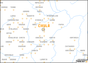 map of Cikula