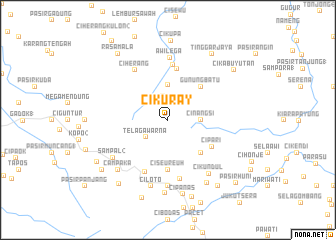 map of Cikuray