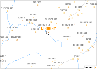 map of Cikuray