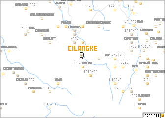 map of Cilangke