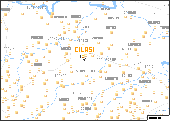 map of Čilaši