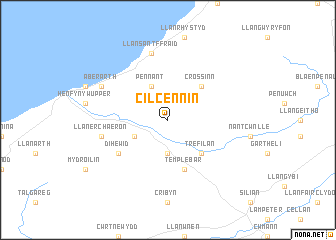 map of Cilcennin