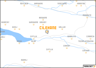 map of Çilehane