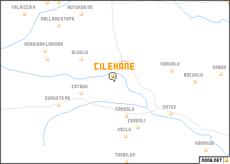 map of Çilehane