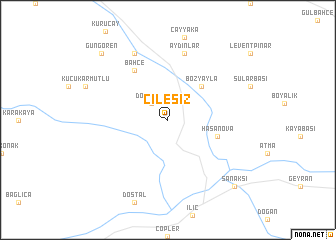 map of Çilesiz