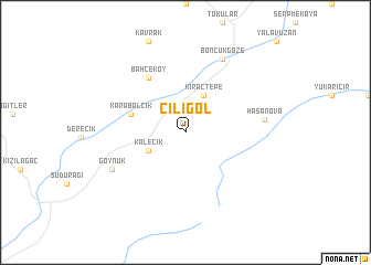 map of Ciligöl