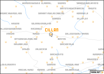 map of Cillán