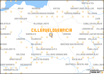 map of Cilleruelo de Bricia