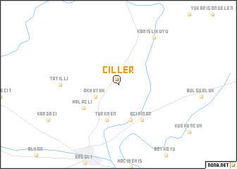 map of Çiller