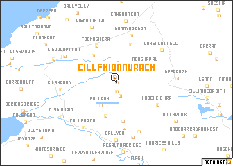 map of Cill Fhionnúrach