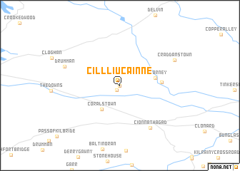 map of Cill Liúcainne