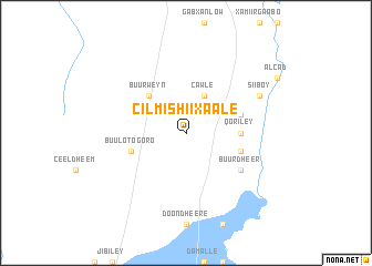 map of Cilmi Shiixaale