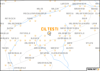 map of Cîlţeşti