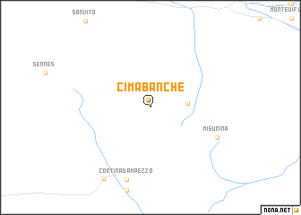 map of Cimabanche