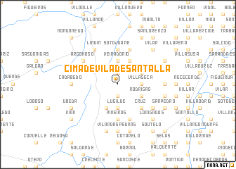 map of Cima de Vila de Santalla