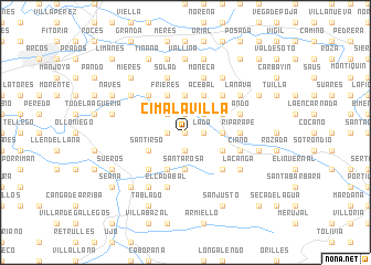 map of Cimalavilla