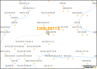 map of Cimalmotto