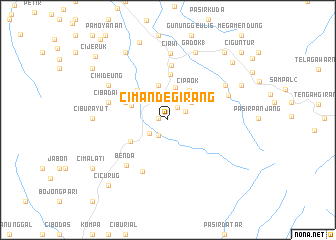 map of Cimandegirang