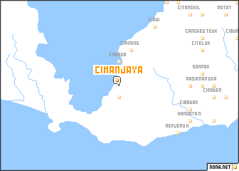 map of Cimanjaya