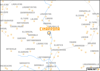 map of Cimarrona
