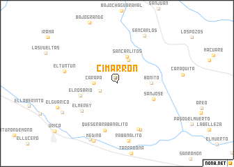 map of Cimarrón