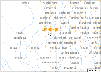 map of Cimarrón