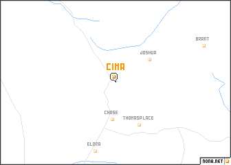 map of Cima