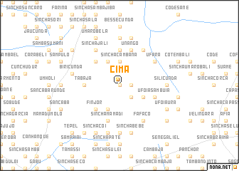 map of Cima