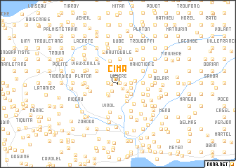 map of Cima