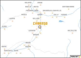 map of Cimbergo