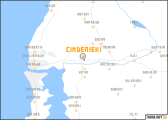 map of Cimdenieki