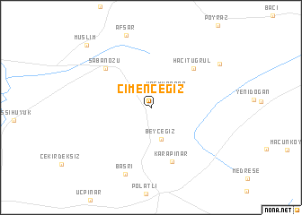map of Çimenceğiz