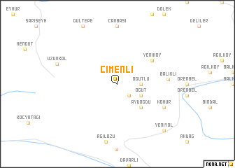 map of Çimenli