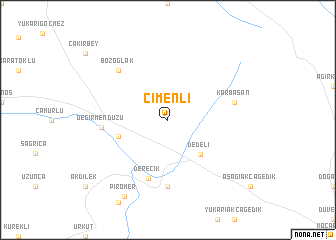 map of Çimenli