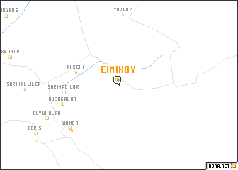 map of Çimiköy