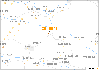 map of Cimişeni