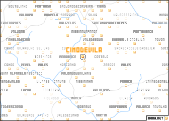 map of Cimo de Vila