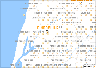 map of Cimo de Vila