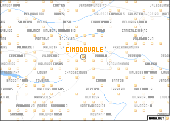 map of Cimo do Vale