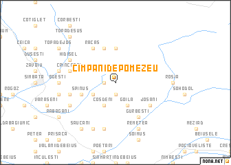 map of Cîmpani de Pomezeu