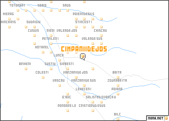 map of Cîmpanii de Jos