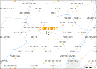 map of Cîmpeniţa