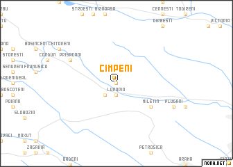 map of Cîmpeni