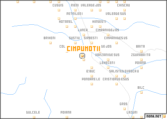 map of Cîmpu Moţii