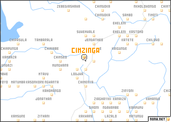 map of Cimzinga