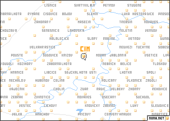 map of Čím