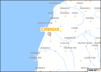 map of Cinangka