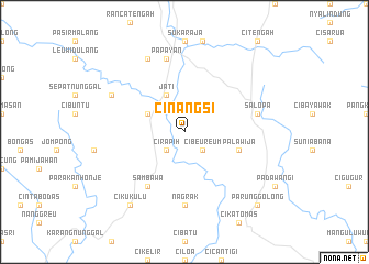 map of Cinangsi