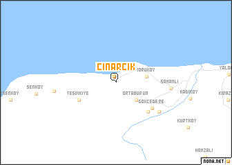 map of Çınarcık
